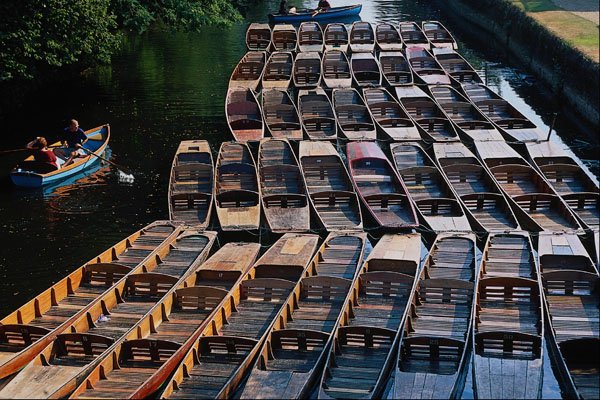 606099 Punts, Oxford, England A4 Photo Print