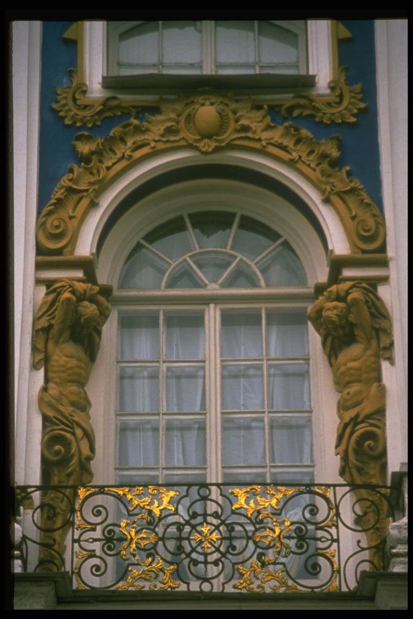607012 Window Detail Of The Catherine Palace, Russia A4 Photo Print
