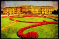 607016 Classic European Palace, Vienna, Austria A4 Limited Edition Watercolour Print