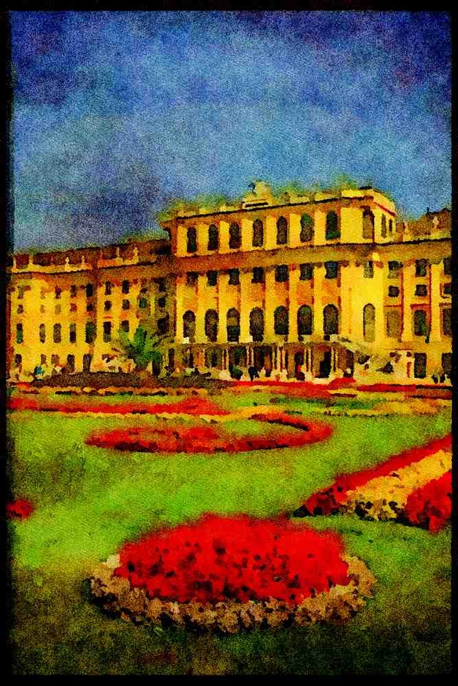 607017 Pride Of Vienna, Austria A4 Limited Edition Watercolour Print