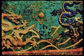 607018 Detail, Beijing Palace, China A4 Limited Edition Watercolour Print