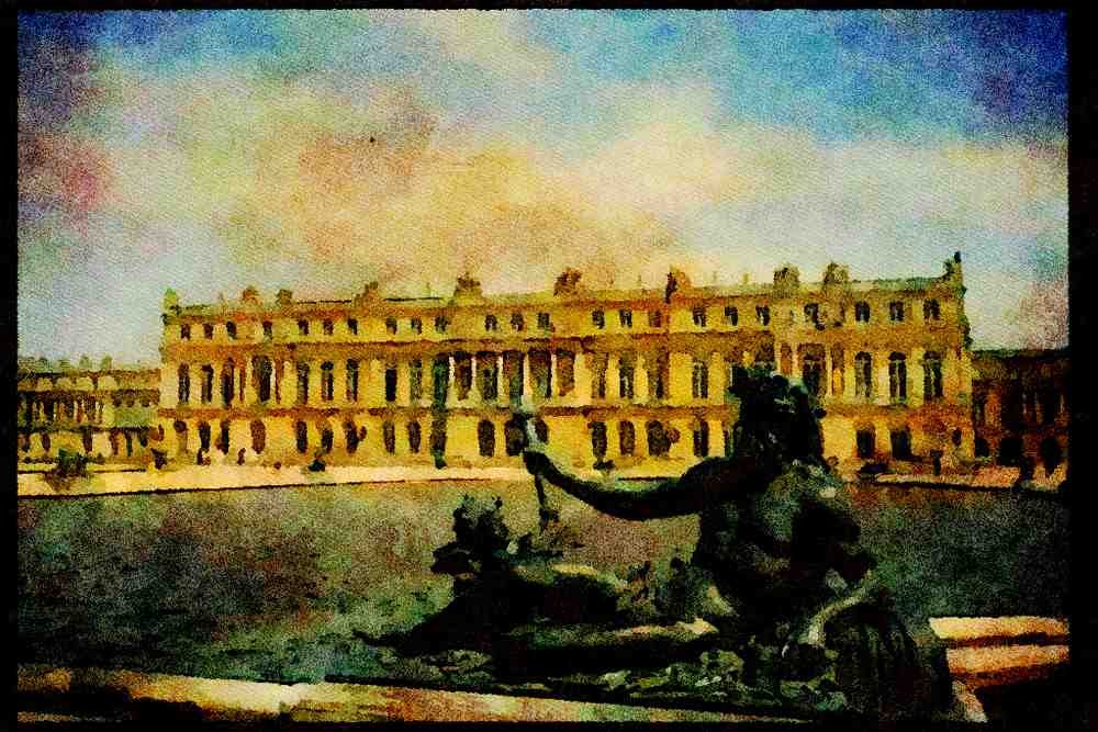607025 Palace Of Versailles, France A4 Limited Edition Watercolour Print