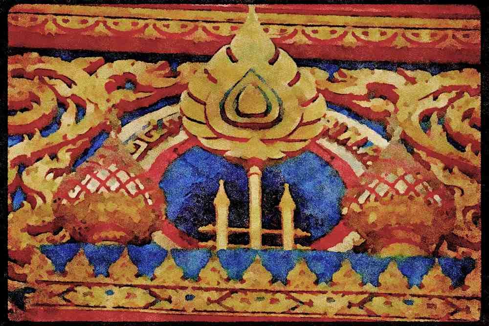 607030 Royal Palace, Thailand A4 Limited Edition Watercolour Print