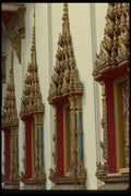 607031 Royal Palace Window Decoration, Thailand A4 Photo Print