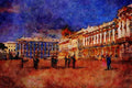 607060 Catherine Palace, Pushkin, Russia A4 Limited Edition Watercolour Print