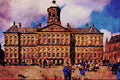 607077 Royal Palace On Dam Square, Amsterdam, Holland A4 Limited Edition Watercolour Print