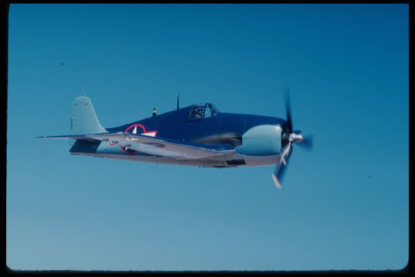 608002 Grumman F6F Hellcat, The Air Museum A4 Photo Print