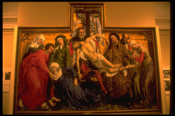 608015 Roger Van Der Weyden Descent From The Cross , Prado Museum A4 Photo Print
