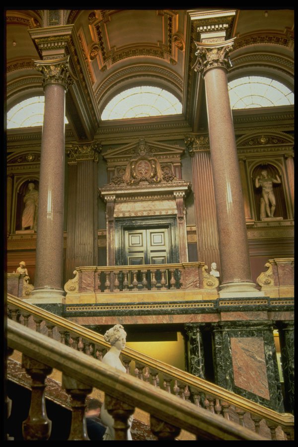 608023 Entrance Hall, Fiszwilliam Museum, Cambridge, England A4 Photo Print