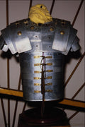 608066 Steel Armor On Leather Harness, Roman Army Museum A4 Photo Print