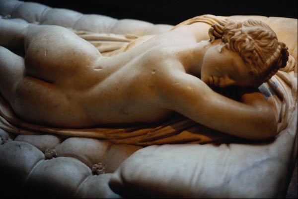 608075 Sleeping Hermaphrodite, Louvre, Paris, France A4 Photo Print