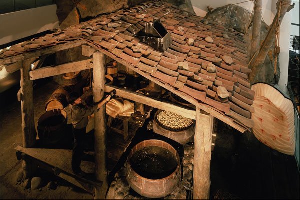 609027 Looking Down On The Basque Whaling Station (16th Century) A4 Photo Print