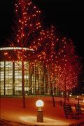 609032 Christmas Lights Brighten The Museum Site In Winter A4 Photo Print