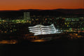 609042 At Night The Illuminated Museum Stands Out A4 Photo Print