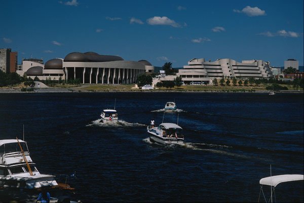 609043 The Ottawa River In Front Of The Museum A4 Photo Print