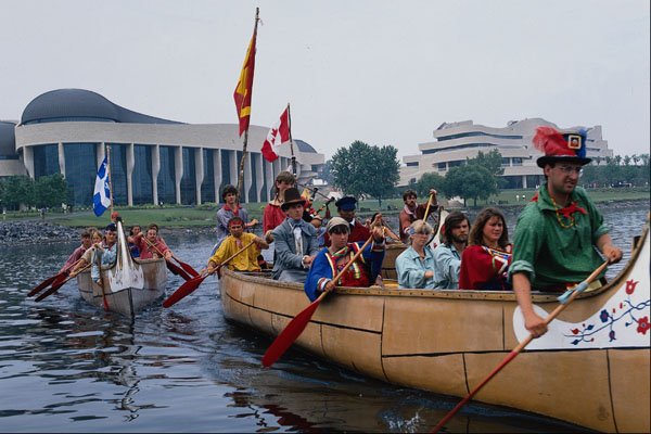 609058 Re enactment Of The Cross Canada Mackenzie Expedition A4 Photo Print