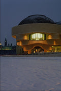 609078 The Museum's Main Entrance At Night A4 Photo Print