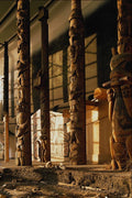 609086 Dawn Light Illuminates Poles And Houses In The Grand Hall A4 Photo Print