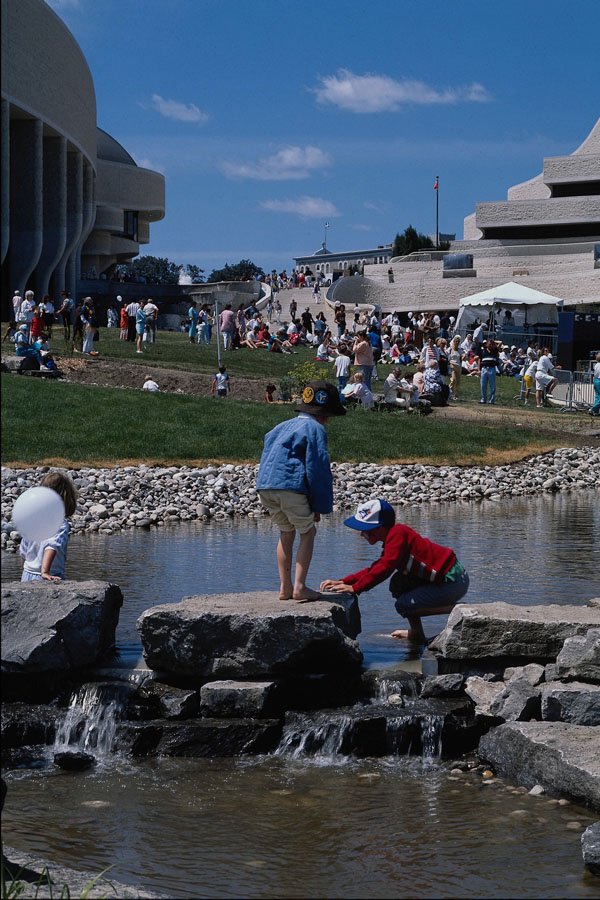609094 A Stream Leads From The Museum Building To The River A4 Photo Print