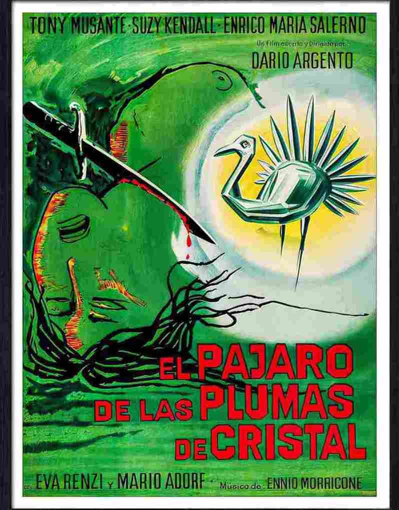 61 dario argento bird with the crystal plumage horror movie poster Advert A4 Photo Print