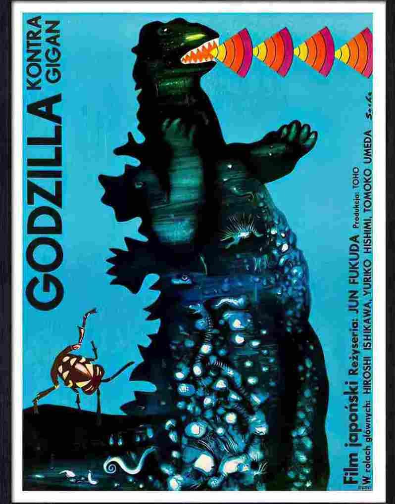 61 godzilla vs gigan japanese monster Advert A4 Photo Print