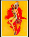 610 pin up girl Advert A4 Photo Print