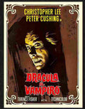 611 03 dracula christopher lee italian Advert A4 Photo Print