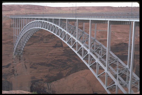 611016 Glen Canyon Bridge Over Colorado River A4 Photo Print