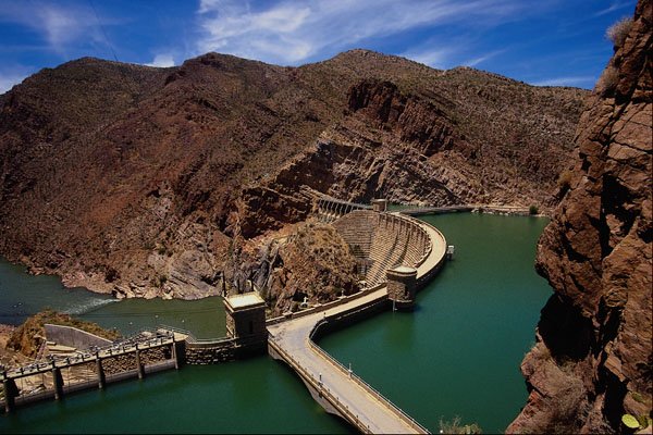 611062 Roosevelt Dam And Lake, Salt River Impoundment A4 Photo Print