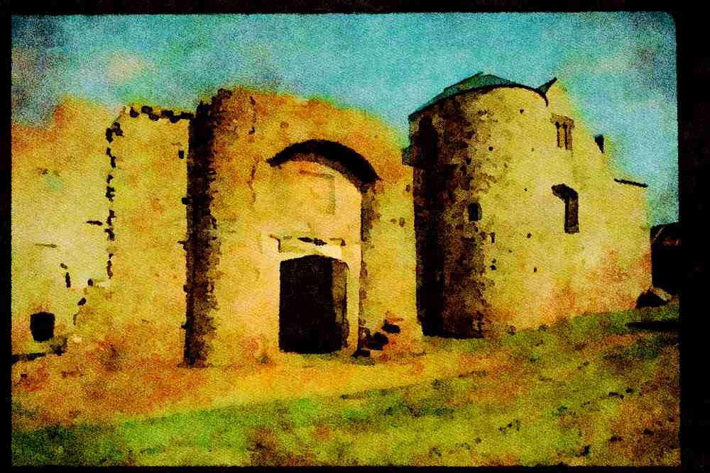 612003 Oxwich Castle, Wales A4 Limited Edition Watercolour Print