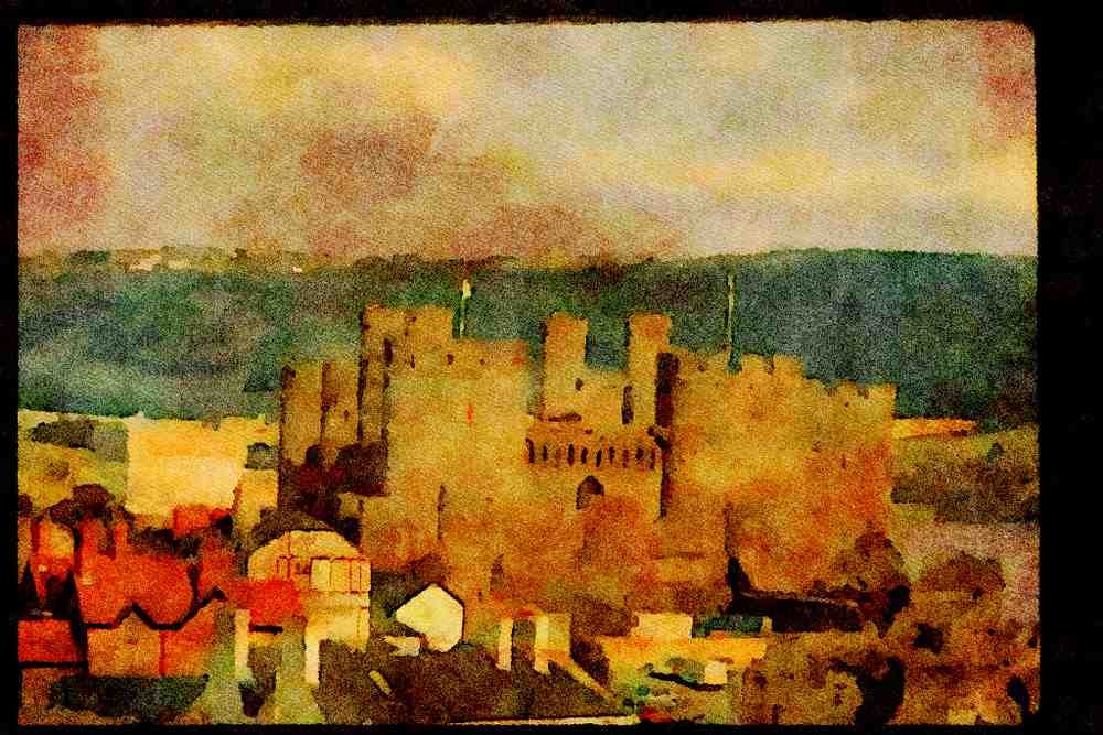 612007 Conwy Castle, Wales A4 Limited Edition Watercolour Print
