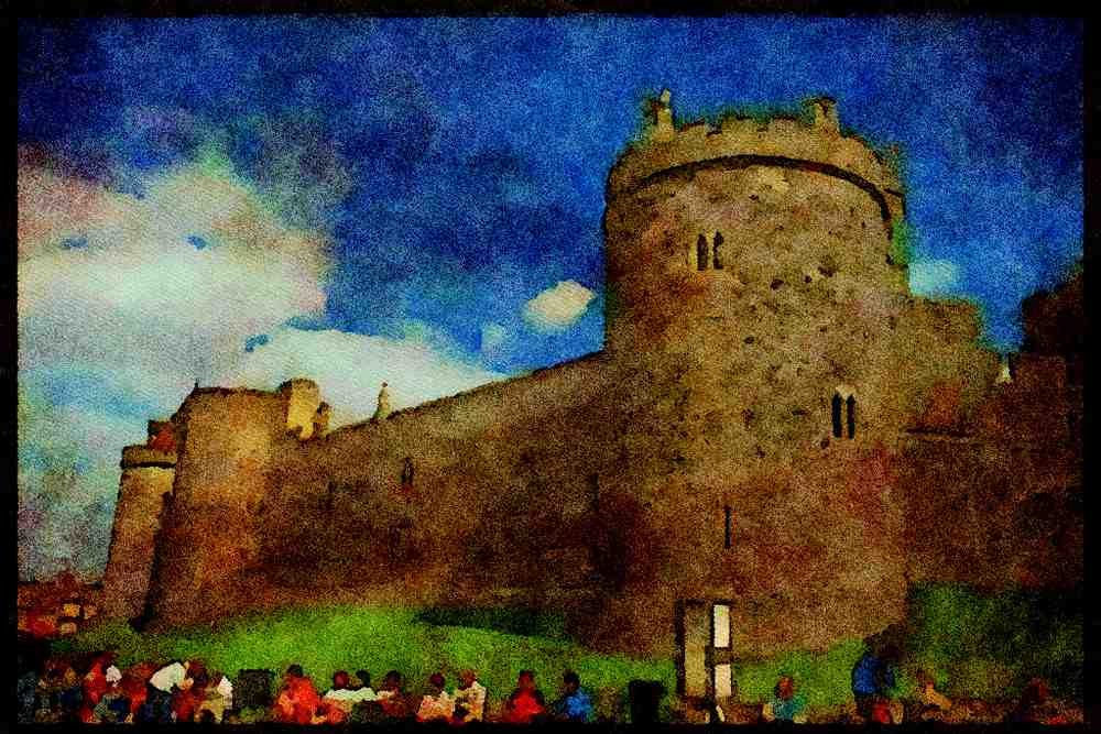 612012 Windsor Castle, Outside London, England A4 Limited Edition Watercolour Print