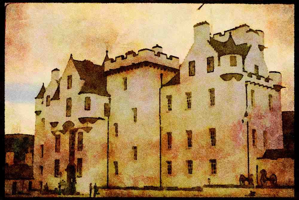 612016 Blair Athol Castle, Scotland A4 Limited Edition Watercolour Print