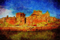 612018 Peel Castle, Isle Of Man, England A4 Limited Edition Watercolour Print