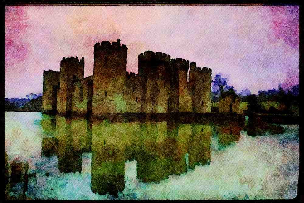 612019 Bodian Castle, Kent, England A4 Limited Edition Watercolour Print