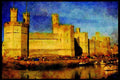 612034 Caernarvon Castle, Wales A4 Limited Edition Watercolour Print