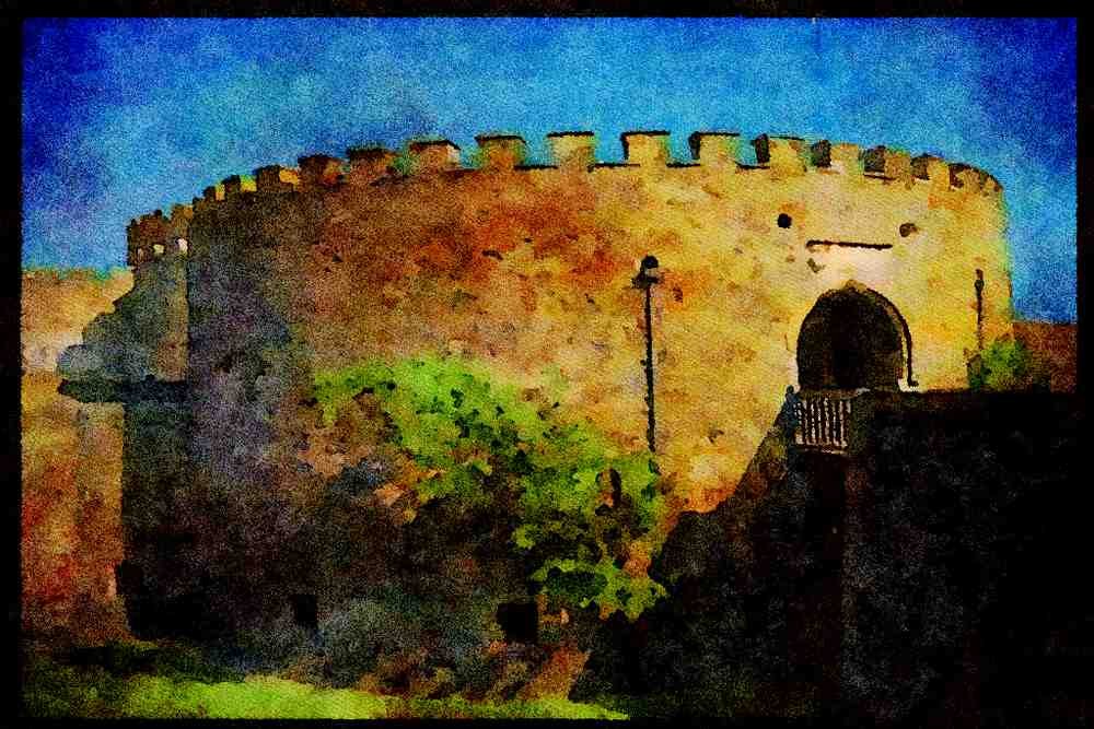 612037 Deal Castle, Kent, England A4 Limited Edition Watercolour Print