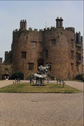 612044 Statue In Front Of Castle, England A4 Photo Print