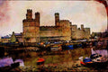 612045 Caernarvon Castle, Wales A4 Limited Edition Watercolour Print