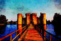 612047 Bodium Castle, Britain A4 Limited Edition Watercolour Print