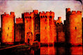 612048 Bodium Castle, Britain A4 Limited Edition Watercolour Print