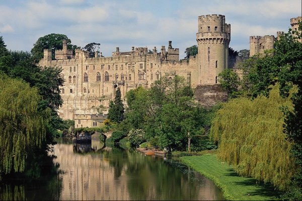 612060 River Avon And Warwick Castle, England A4 Photo Print