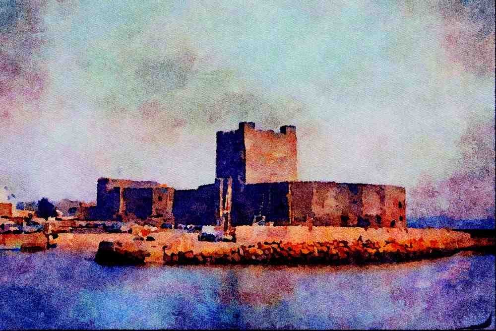 612063 The Castle, Carrickfergus, Northern Ireland A4 Limited Edition Watercolour Print
