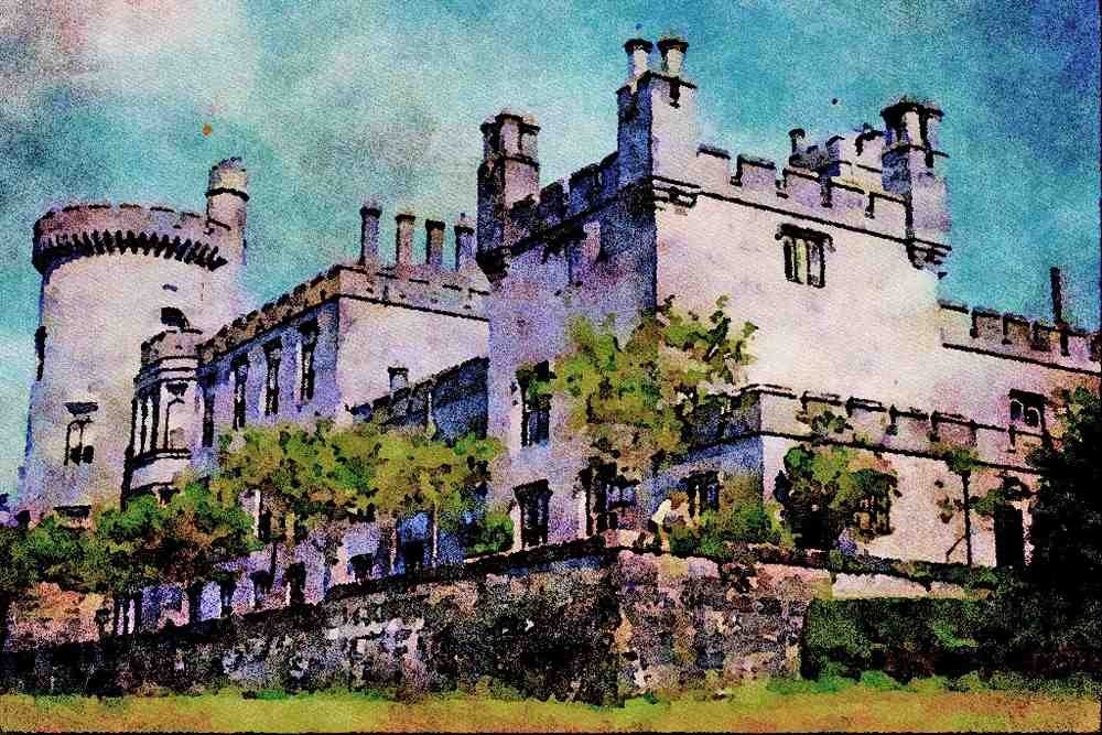 612065 Enniskillen Castle, County Fermanagh, Northern Ireland A4 Limited Edition Watercolour Print