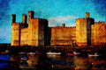 612070 Caernarvon Castle, Gwynedd, Wales A4 Limited Edition Watercolour Print