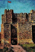 612071 Dover Castle, Kent, England A4 Limited Edition Watercolour Print