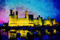 612072 Caernarvon Castle, Gwynedd, Wales A4 Limited Edition Watercolour Print