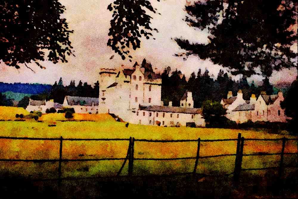 612079 Blair Atholl, Scotland A4 Limited Edition Watercolour Print