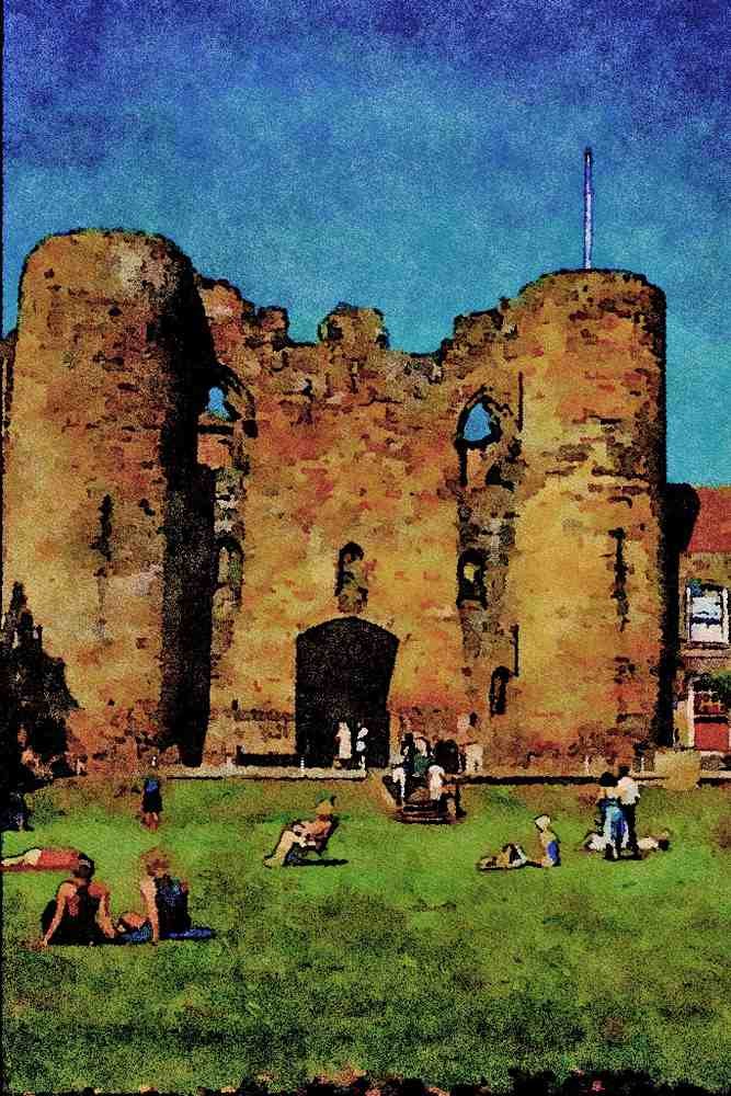 612081 Tonbridge Castle, Kent, England A4 Limited Edition Watercolour Print