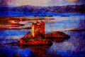 612082 Castle Stalker, Scotland A4 Limited Edition Watercolour Print